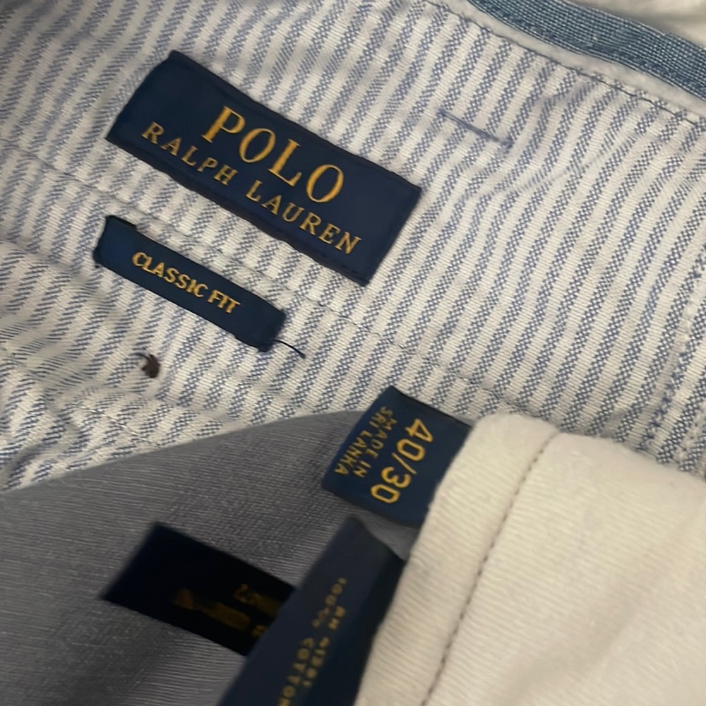 Ralph Lauren Classic Fit Blue/Gray Pants